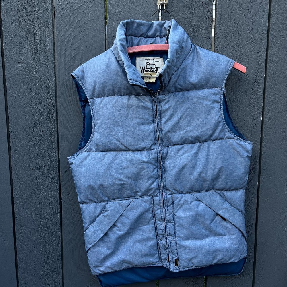 VTG Light Baby Blue Vest "Small" Prime Northern DOWN Big Pockets! USA NOS